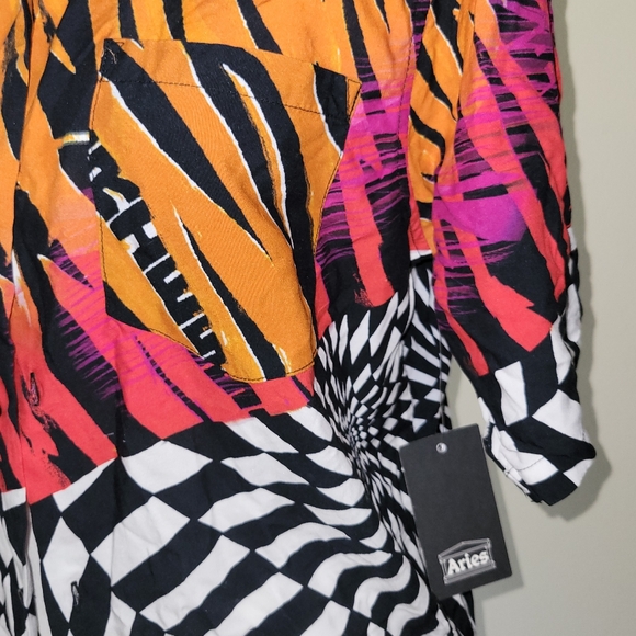Vans Vault x Aries Distorted Pattern button Unisex Shirt - Picture 6 of 10